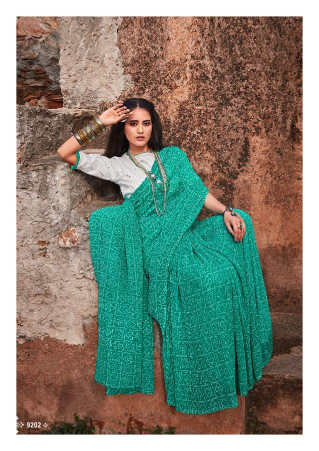 Kashvi Saheli Fancy Party Wear Georgette Printed Designer Saree Collection